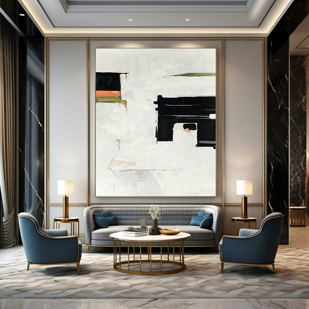 Minimalist Block Abstract Art  for Living Room & Office DLZ0507