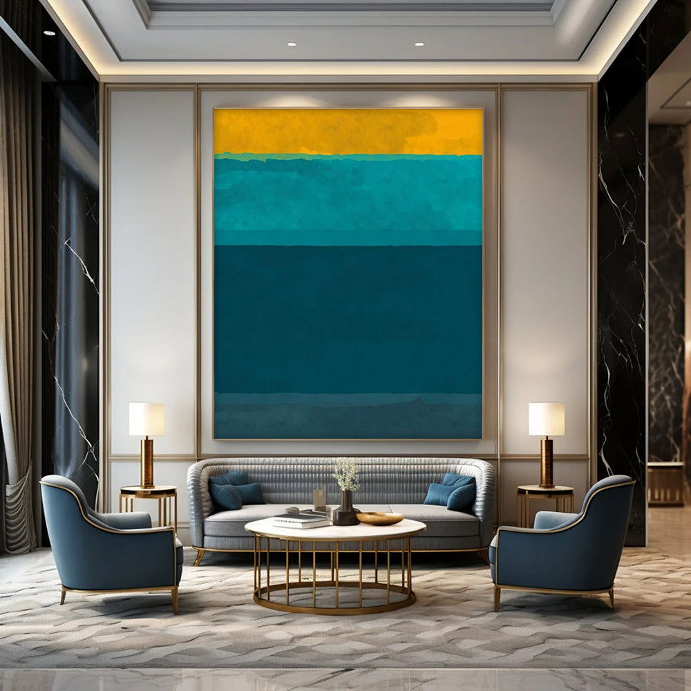 Color - Block Harmony Art for Design Studio & Fashion Showroom DLZ2323