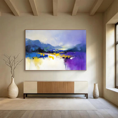 Purple and Blue Landscape Art for Creative Studio & Trendy Art Gallery SC317