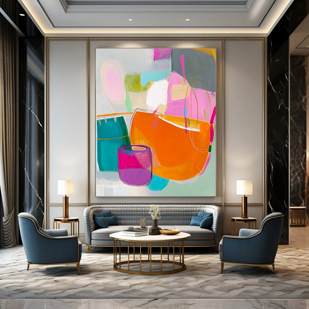 Abstract Still Life with Vessels for Modern Dining Room & Ceramic Gallery STSC788