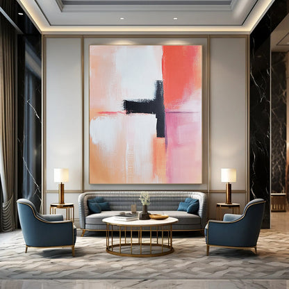 Color - Blocked Cross for Scandinavian - Style Home & Minimalist Gallery STSC819