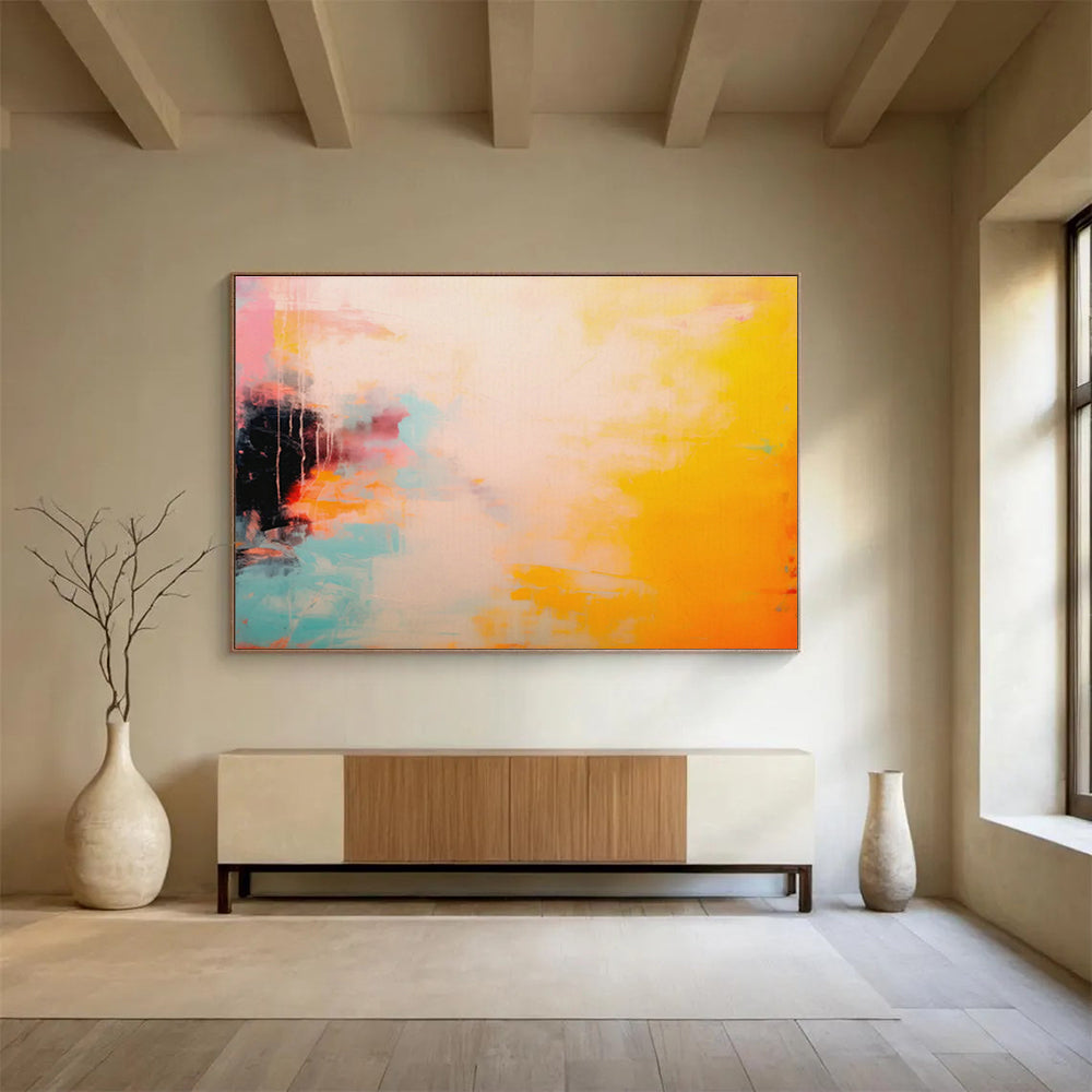 Colorful Abstract Blocks Art for Vibrant Studio Space DLZ2855