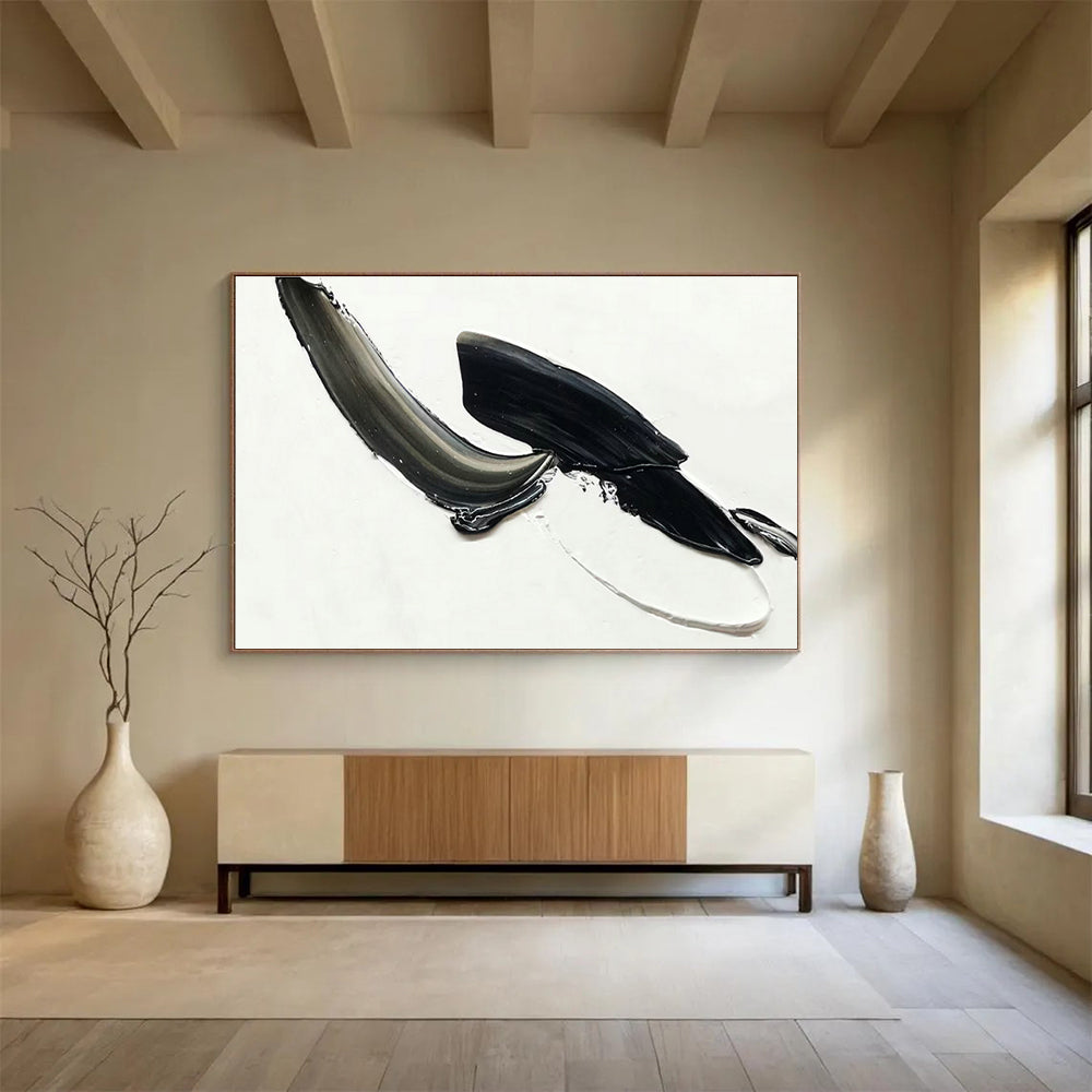 Black - Gray Relief Art for Contemporary Art Gallery Monochrome Displays DLZ3294