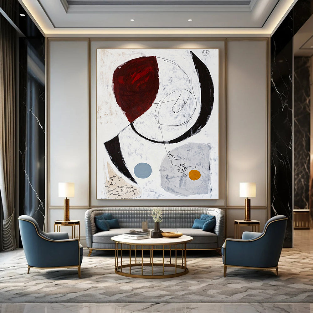 Circular Abstract with Text for Creative Writing Space & Conceptual Art Gallery STSC829