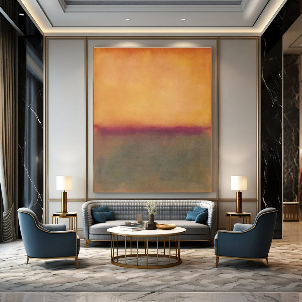 Subtle Gradient Sunset Art for Bedroom & Meditation Space DLZ2302