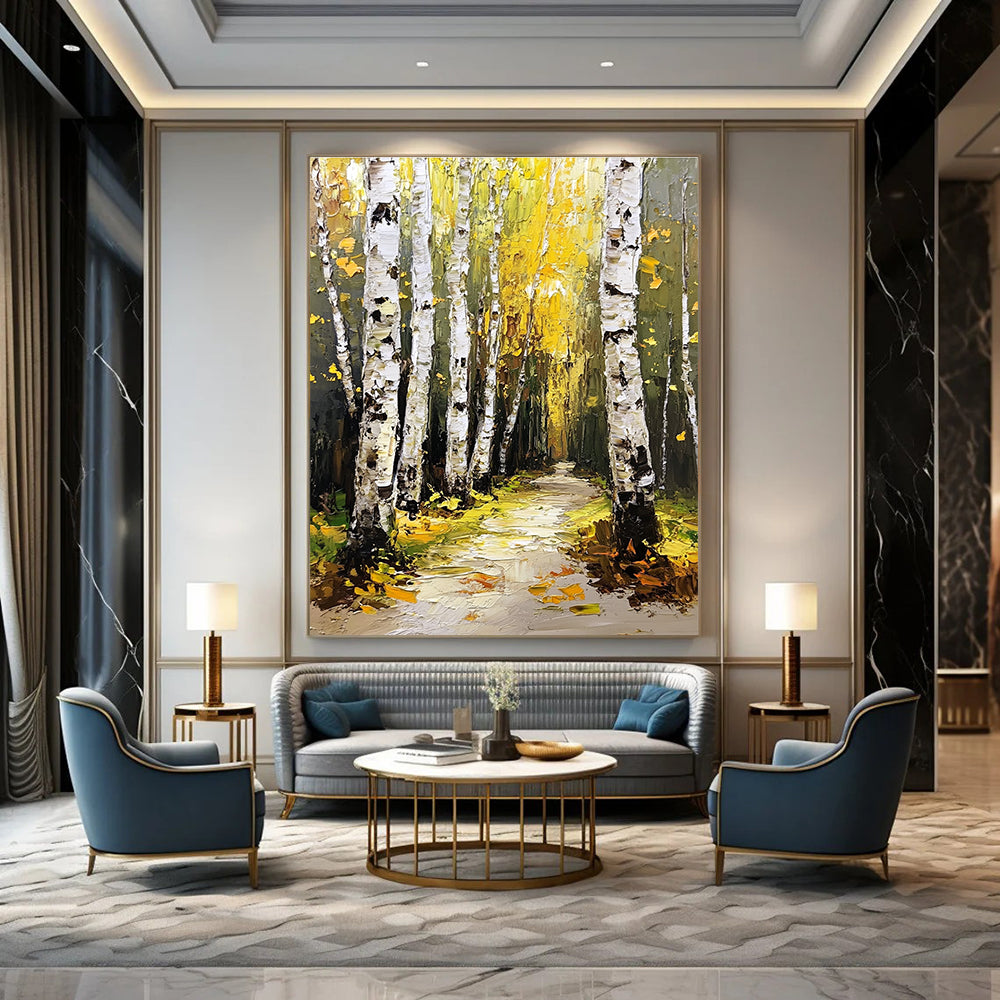 Autumn Birch Forest for Rustic Dining Room & Fall - Themed Café STSC1272