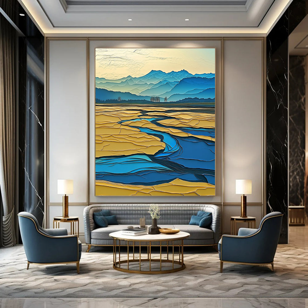 Layered Landscape Art for Modern Art Museum & Dreamy Home Balcony STSC1438