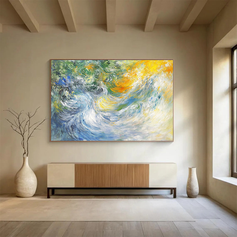 Colorful Ocean Waves Art for Surf Shop & Art - Lovers’ Café SC414