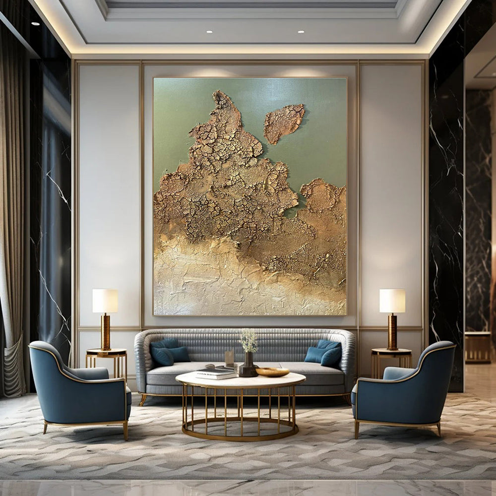 Textured Earth - like Abstract Art for Geology Museum Café & Nature - Themed Art Gallery DLZ2209