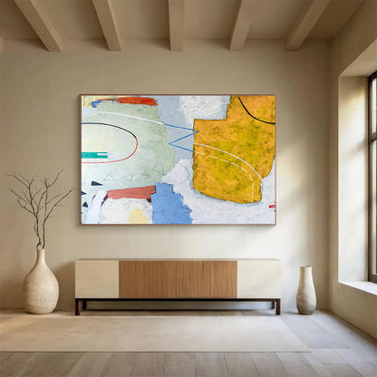 Colorful Geometric Abstract for Creative Office Break Area DLZ2943