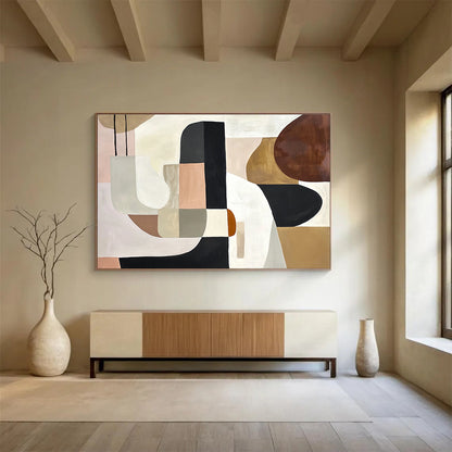 Geometric Shape Abstract Art for Contemporary Living Room & Design Studio SC352
