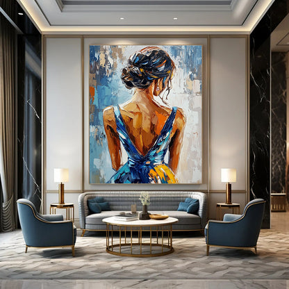 Back View of a Woman for Feminine Spa & Elegant Dining Room STSC863