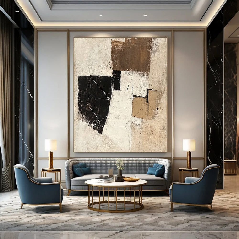 Abstract Geometric Shapes Art for Studio & Contemporary Home STSC738