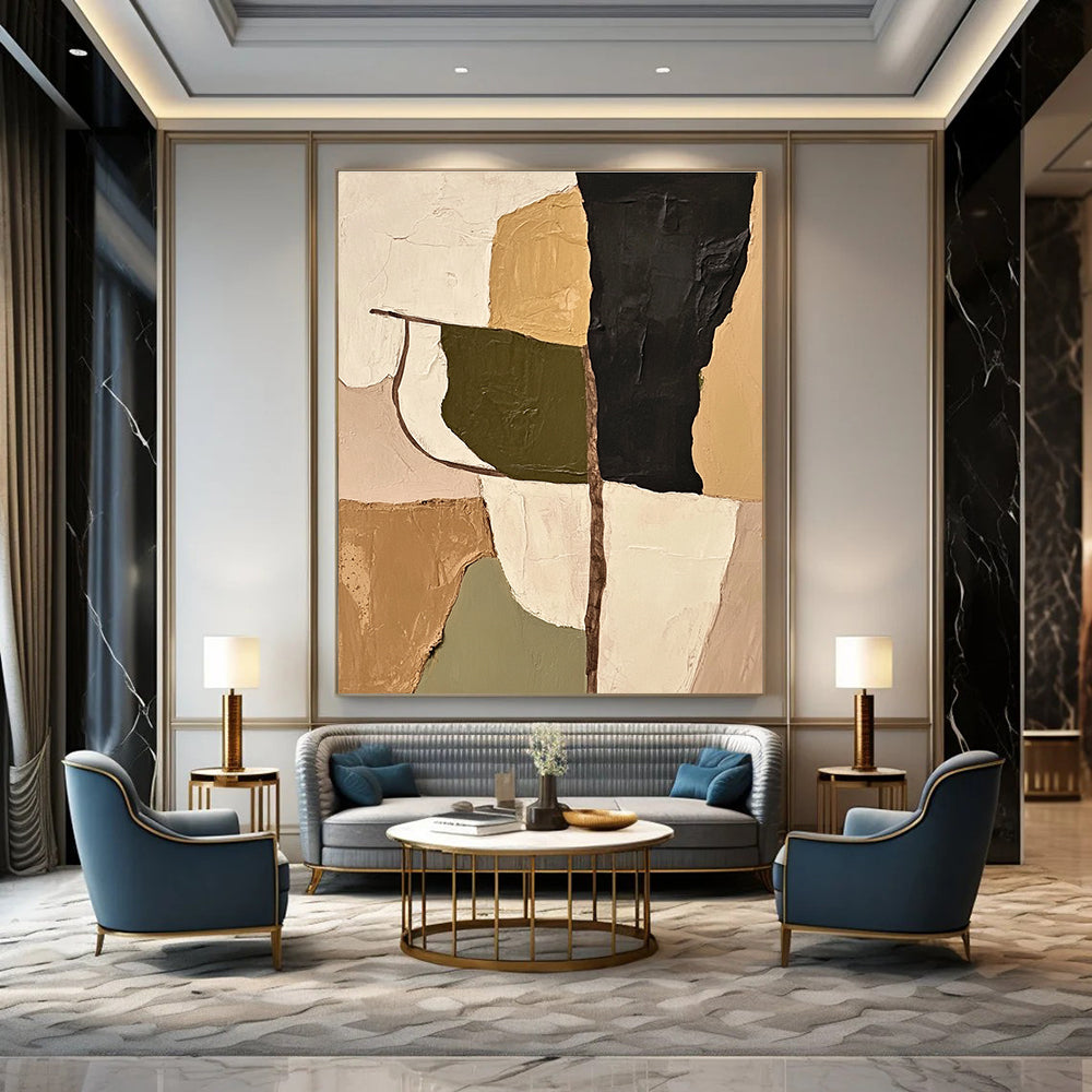 Mixed - Tone Shapes Art for Lounge & Library STSC696
