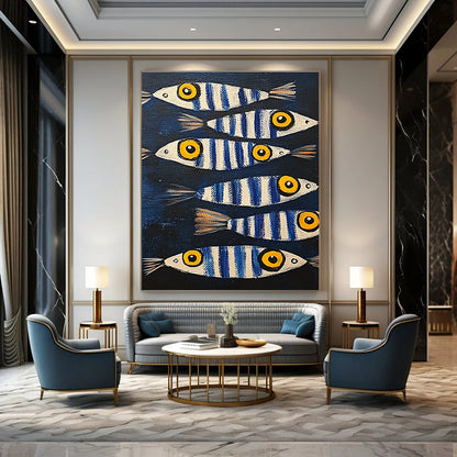 Striped Fish for Seafood Restaurant & Beach House Decor STSC1171