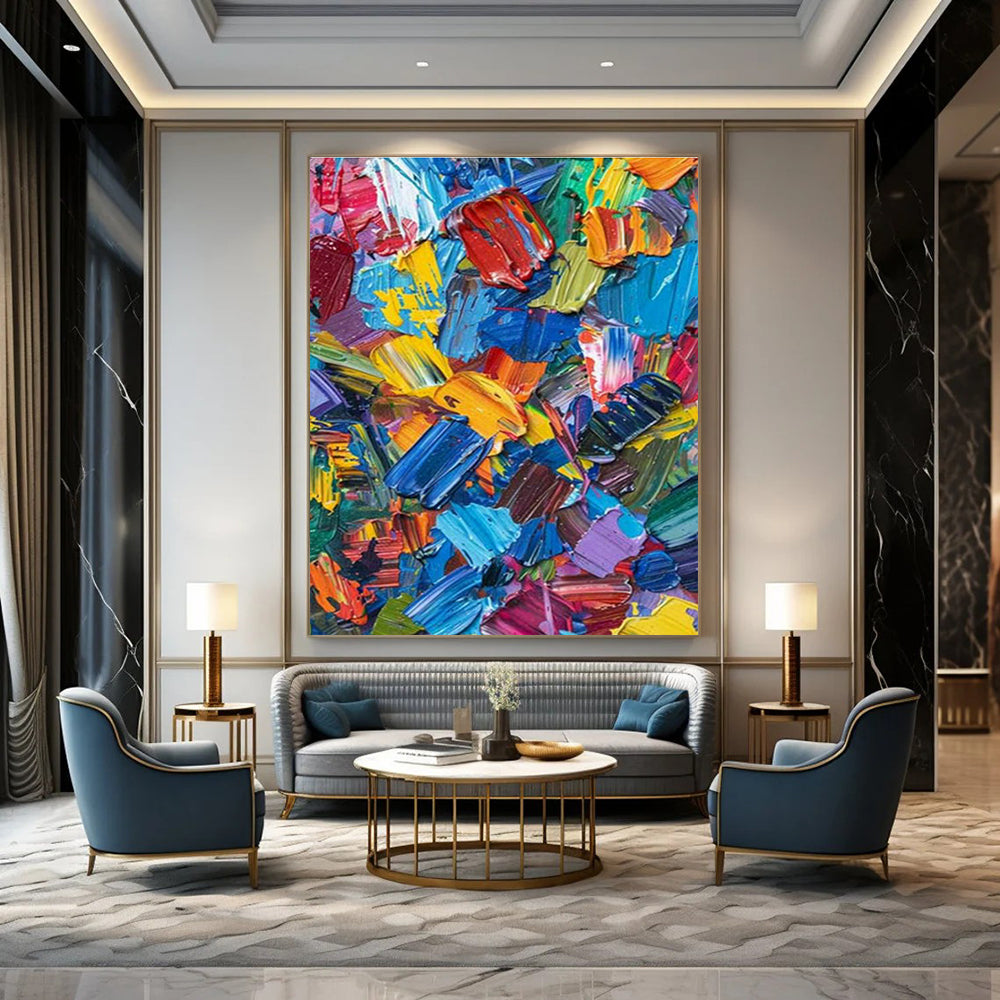 Colorful Thick - textured Art for Living Room & Office DLZ0350