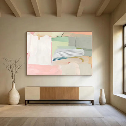 Fresh Geometric Abstract Art for Minimalist Home Office DLZ2796