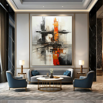 Urban Abstract Art for Modern Loft Office Meeting Spaces DLZ0273