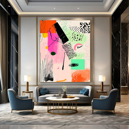 Abstract Face Collage for Bohemian - Style Beauty Salon & Artistic Fashion Boutique STSC982