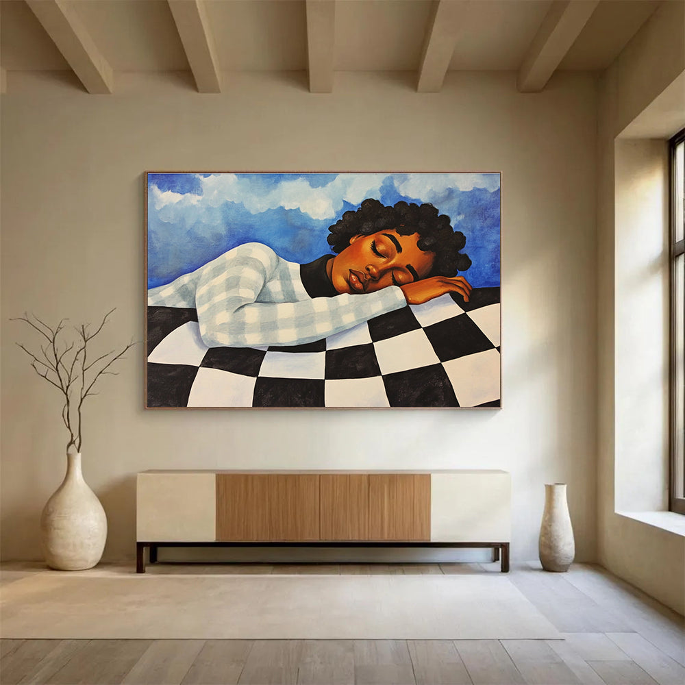Peaceful Nap Art for Home Office Break Area & Wellness Retreat SC402
