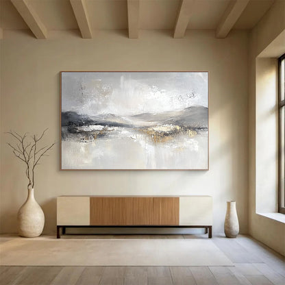 Gray Tonal Landscape Art for Industrial - Chic Café & Monochrome Art Gallery SC083