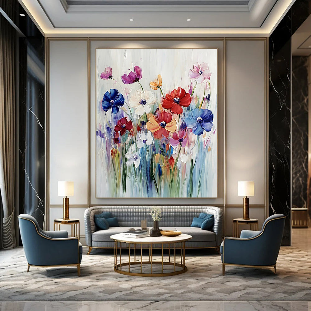 Colorful Flower Bouquet for Bright Sunroom & Cheerful Café STSC993
