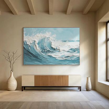 Wave Relief Abstract Art for Nautical - Inspired Hallways DLZ2426