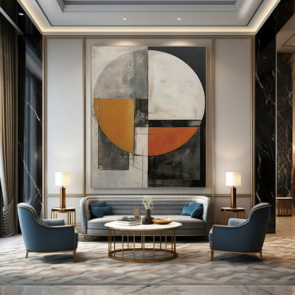Geometric Abstract Art 2 for Living Room & Office DLZ0378