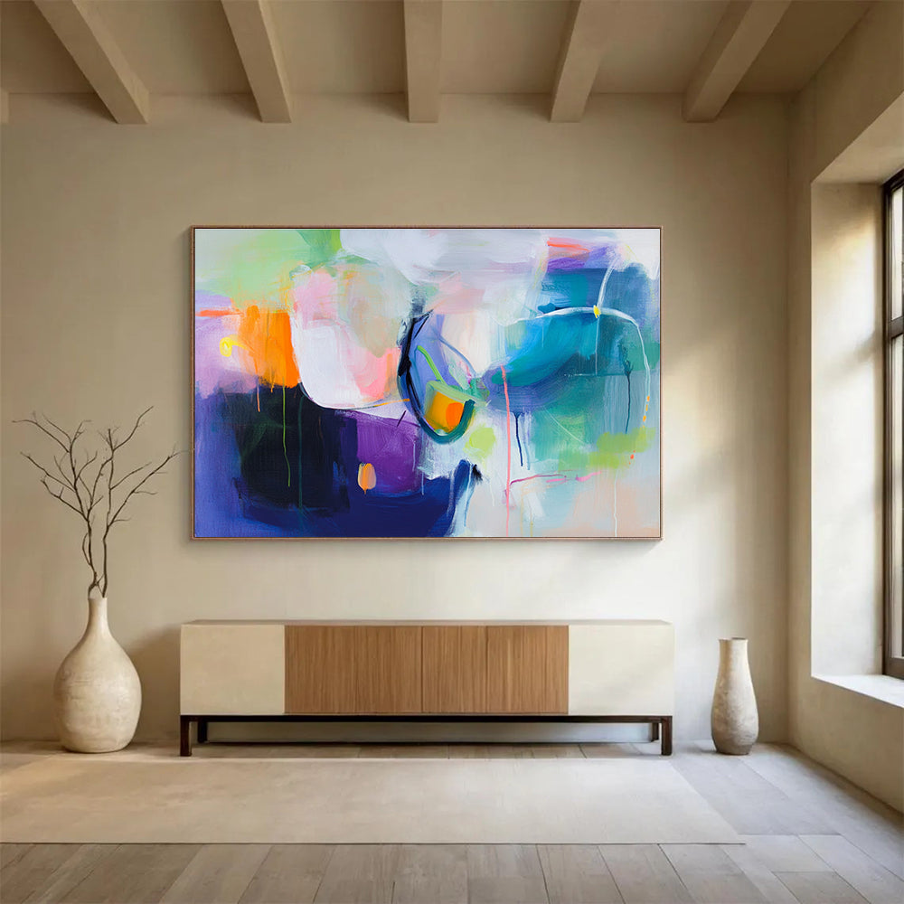 Colorful Abstract Fusion Art for Creative Art Gallery & Trendy Lounge SC312