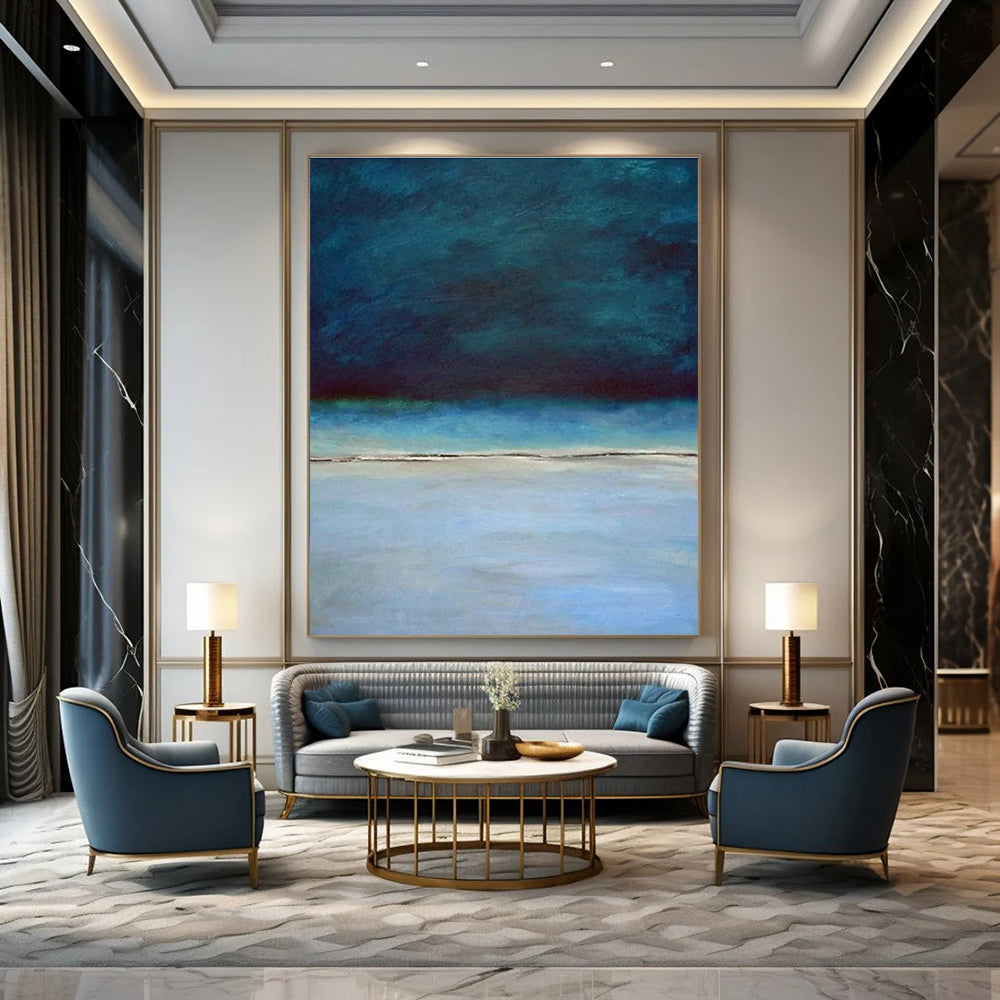 Minimalist Sea Horizon for Japandi - Style Beach House & Zen Meditation Nook DLZ0945