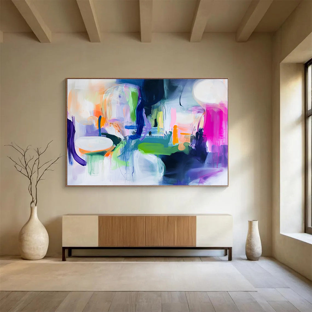 Vivid Color Fusion Art for Art Gallery & Trendy Boutique SC373