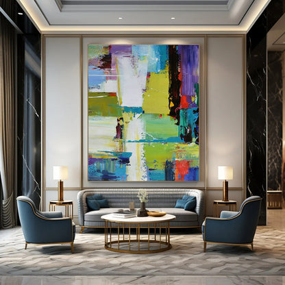 Colorful Geometric Abstract Art for Creative Studio & Trendy Café DLZ1783