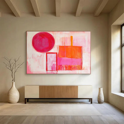 Abstract Geometric Art for Modern Living Room & Art Gallery SC540
