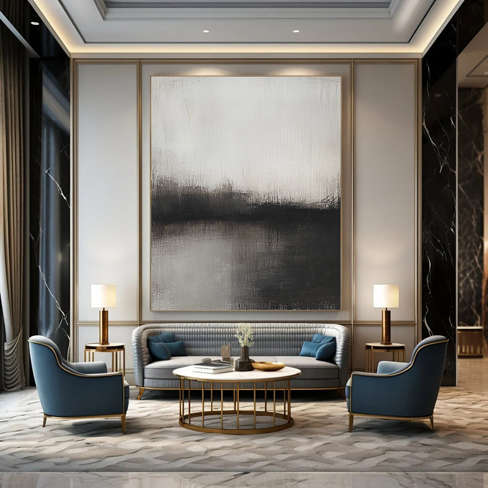 Dark Monochrome Horizon Art for Gothic - Style Study & Private Art Gallery STSC127