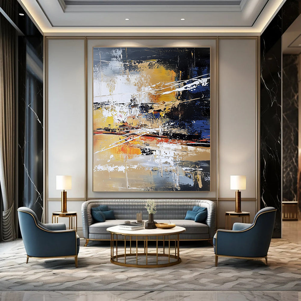 Vibrant Abstract Expressionism for Creative Agency & Urban - Themed Bar STSC766