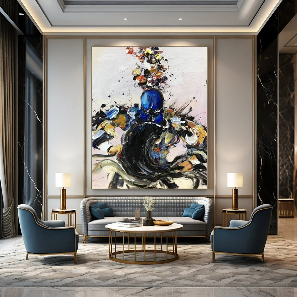 Color - Splashed Character Art for Vibrant Game Room & Creative Studio DLZ0863
