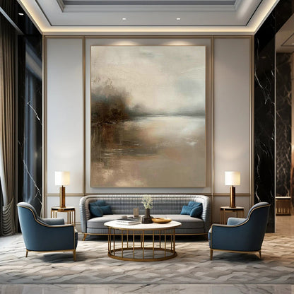 Misty Landscape Art for Cozy Home Bedroom Nightstands DLZ0231