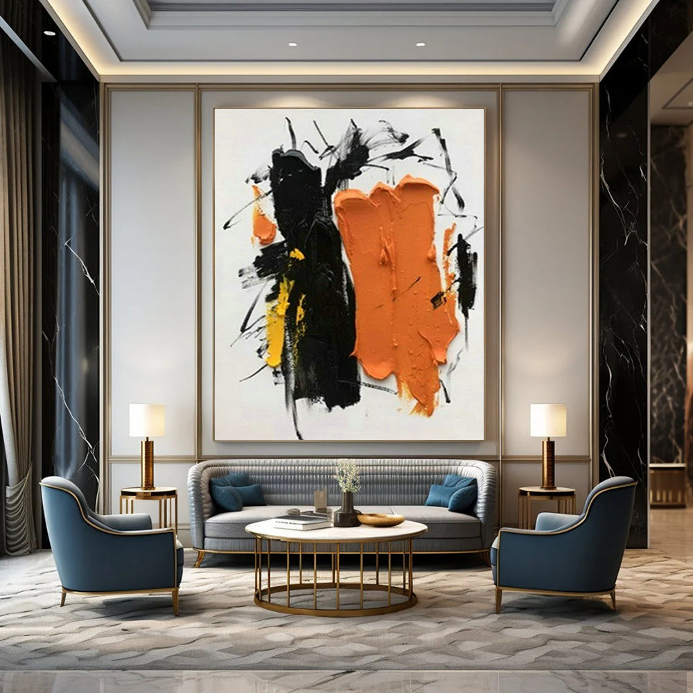 Bold Color Block Abstract Art for Contemporary Gallery & Art - Inspired Workplace DLZ1448