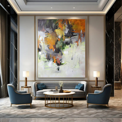 Colorful Abstract Landscape Art for Living Room & Garden Room DLZ0403