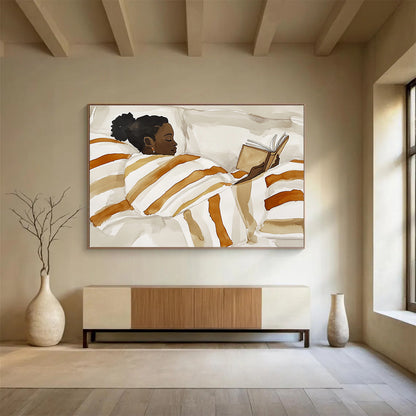 Cozy Lifestyle Art for Bedroom & Bookstore Café SC617