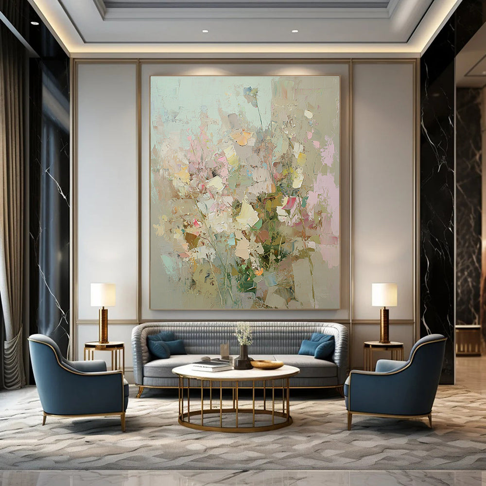 Abstract Flower Bouquet for Feminine - Inspired Bedroom & Floral - Themed Café STSC588