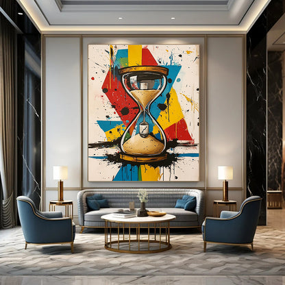 Colorful Graffiti Hourglass for Creative Studio & Trendy Bar STSC853