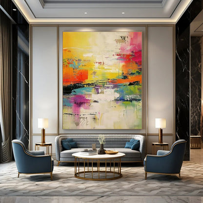 Vibrant Color Abstract Art for Fashion - Forward Showroom & Art - Loving Rooftop Bar DLZ1566