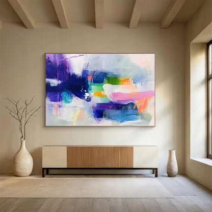 Colorful Abstract Fusion Art for Creative Studio & Trendy Gallery SC342