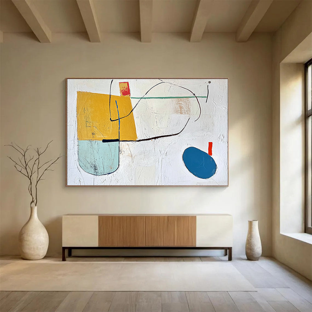Geometric Abstract Shapes Art for Modern Nursery & Creative Office Space SC298