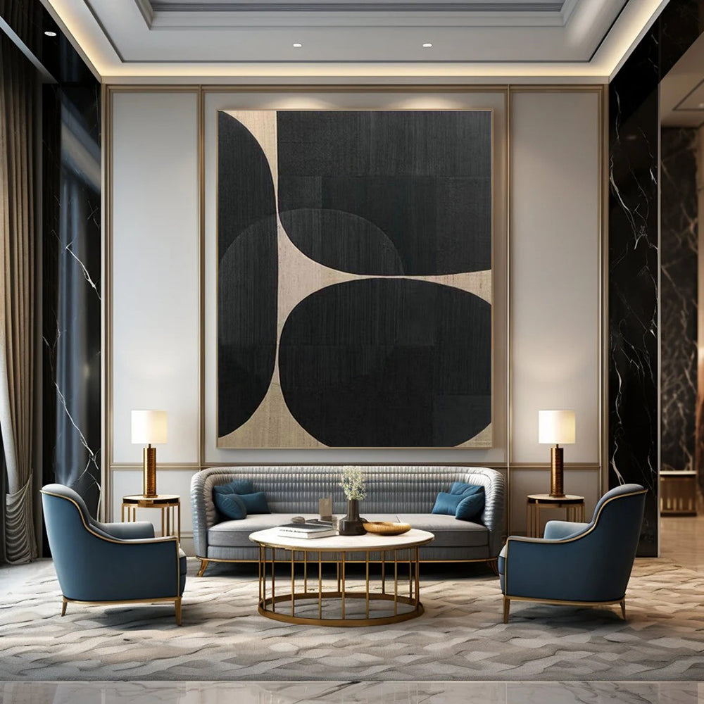 Geometric Shape Art for Industrial - Style Home Office Accent Walls DLZ0228