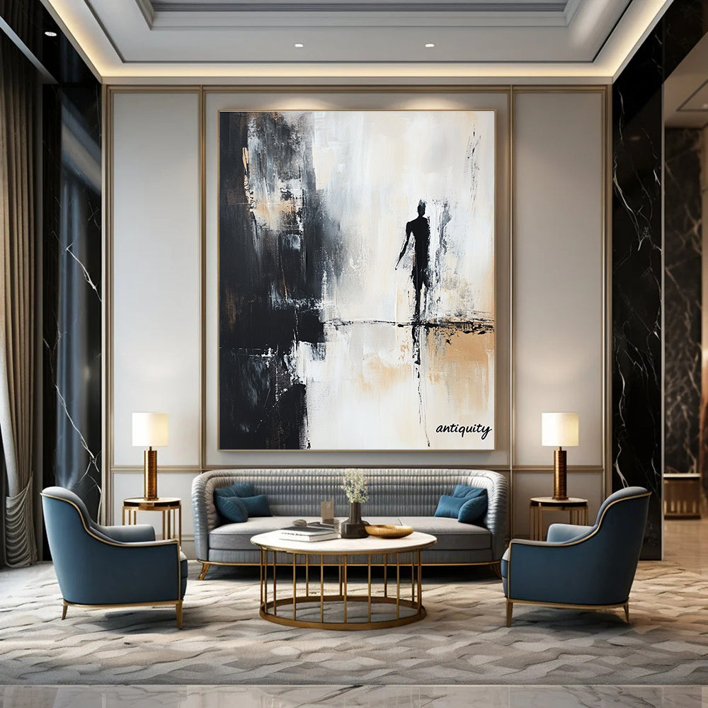 Silhouette Figure Abstract Art for Bedroom & Study STSC709