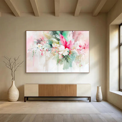 Watercolor Floral Bouquet Art for Romantic Wedding Venue & Feminine Home Salon SC290
