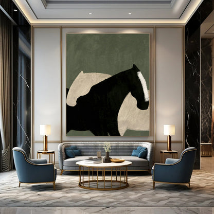 Modern Horse Art for Urban Loft & Horse - Lover’s Bedroom DLZ1418