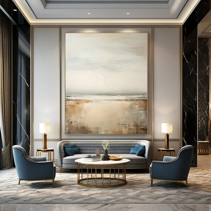 Beach - Inspired Abstract Art for Coastal Vacation Home & Relaxation Spa DLZ1727